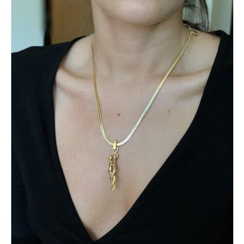 GULCE DERELI, SOULMATE SYMBOL NECKLACE, LOVE NECKLACE, CHAIN NECKLACE, GIFT BOX, GOLD/SILVER PLATED