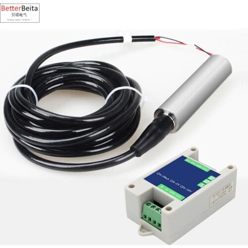 1m,2m,3m,4m,5m water level transmitter with 5m cable liquid level sensor with RS485 transformer module