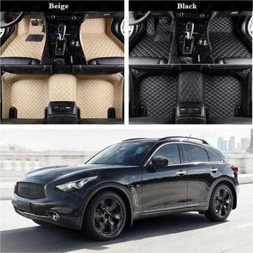 Custom Car Floor Mats for INFINITI QX60 QX70 QX80 ESQ QX30 QX50 QX56 Luxury Leather Car Foot Mats Automobile Carpet Cover