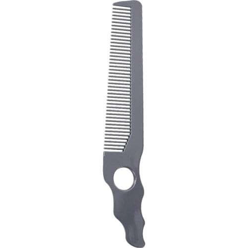 Professional Curved Hair Clipping Cutting Comb, Hairdressing Barber Home Haircut Combs, Round Hole Design, for Women Men