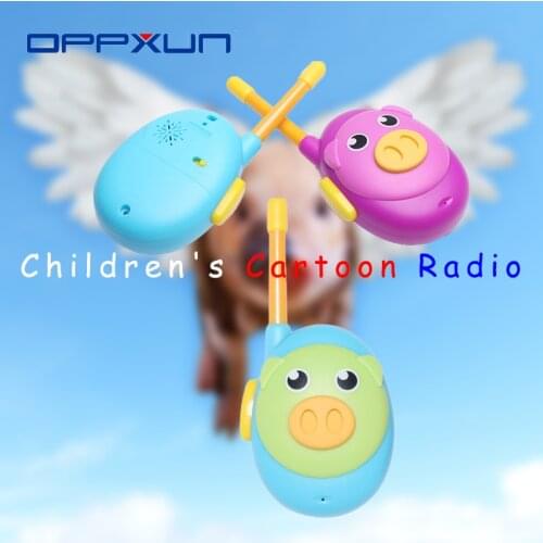 2021 Hot Sale OPPXUN Walkie Talkie Childrens Cartoon Cute Two Way Radio Piggy Model Colorful Birthday Christmas Kid Gift Toys