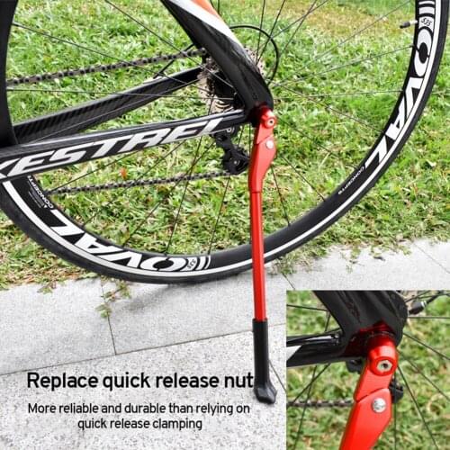 Aluminum Alloy Adjustable Kickstand Bike Parking Rack MTB Road Bike Support Side Kick Foot Stand Bicycle Accessories Universal