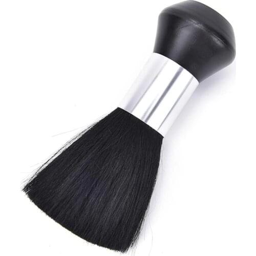 Brush For Cleaning Hair After Cutting Soft Black Instrument For Hairdresser And Shaver For Cleaning Neck And Face