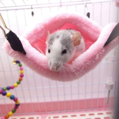 Hamster Sleeping Bag Hammock Cage House Nest For Mice Rat Squirrel Guinea Pig Soft Warm Small Animal Product Hamster Accessories