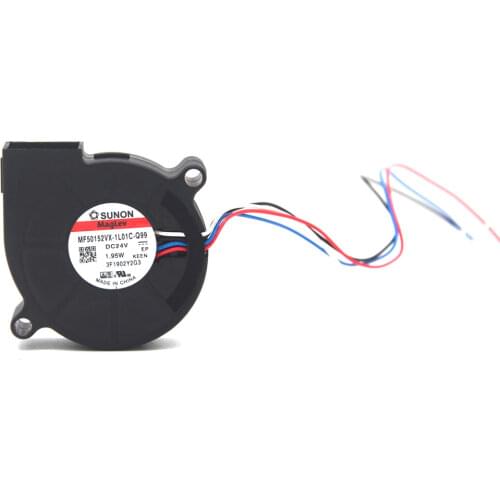 Sunon MF50152VX-1L01C-Q99 MF50152VX-1L01C-s99 5015 DC 24v 1.95W PWM blower 6000RPM 4.8CFM 4wire lead Cooling fan