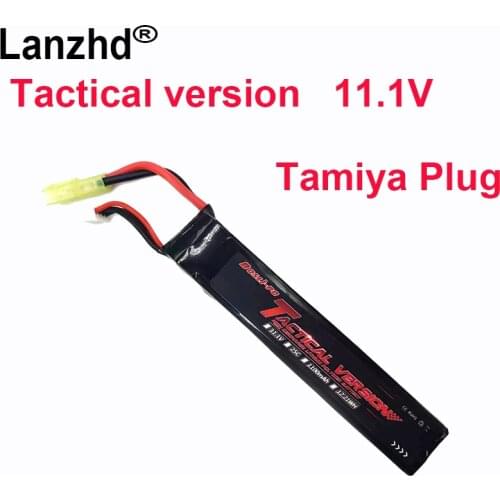 Tactical version Tamiya Plug11.1V 1100mAh Lipo Battery for Water Gun Mini Airsoft BB Air Pistol Electric Toys Guns 11.1V battery
