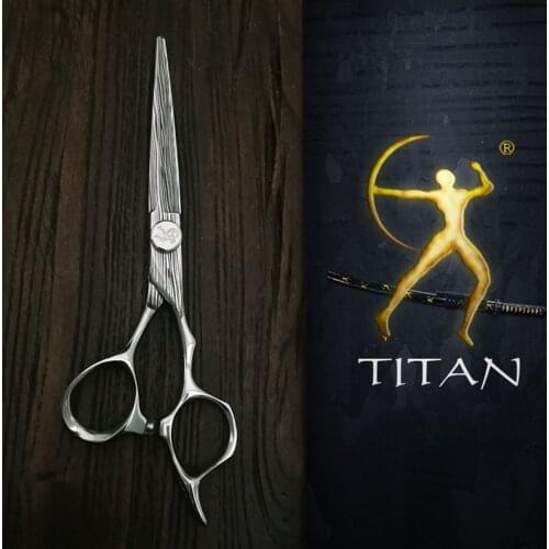 TITAN 6 inch Cutting Thinning Tool máquina de cortar cabelo Hair Scissors Stainless Steel Salon Hairdressing Shears
