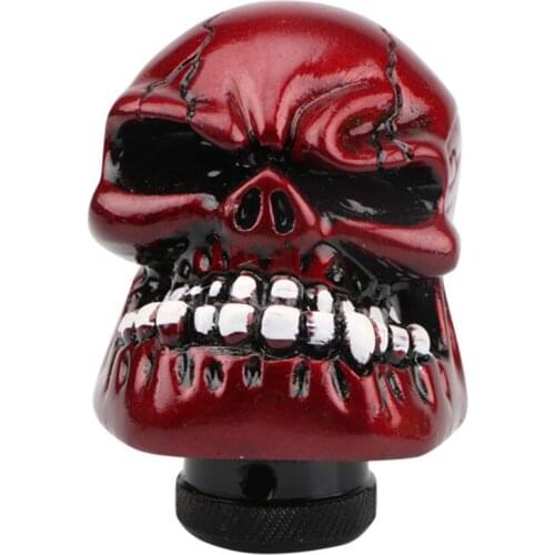 Universal Car Gear Shift Knobs Skull Head Gear Manual Transmission Gear Shift Knob Shifter Lever Car Modified Manual Gear Head