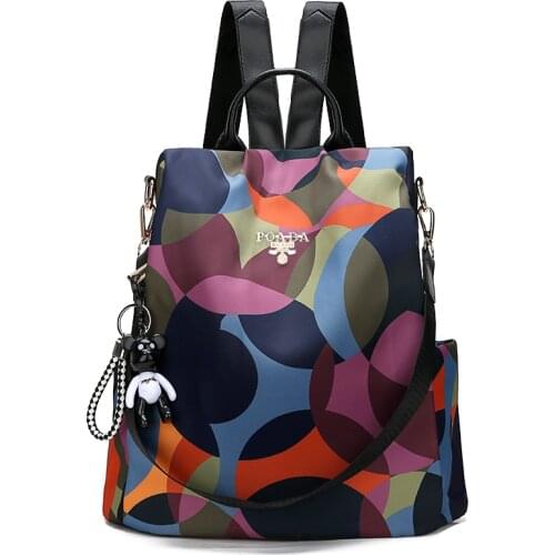 Womens Travel Backpack Oxford Waterproof Lightweight Shoulder Outdoor Casual Anti-theft Schoolbags for Teenager Girl