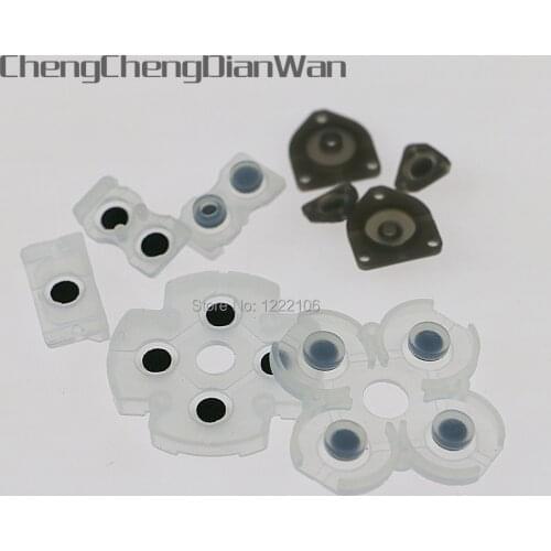2sets/lot Silicone Conductive Rubber Pads Buttons Repair Replacement Part for Playstation 4 PS4 Controller