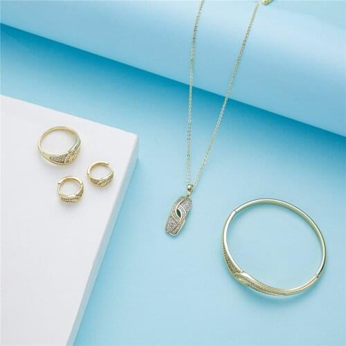 2020 OCT Moroccan Caftan wedding gold jewelry set fashion jewelry set copper high quality jewelry set