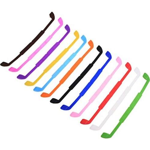 24 Pack 12 Assorted Colors Anti-slip Silicone Glasses Strap Sports Protection Glasses Strap Holder For Kids Children (21.5 Cm )