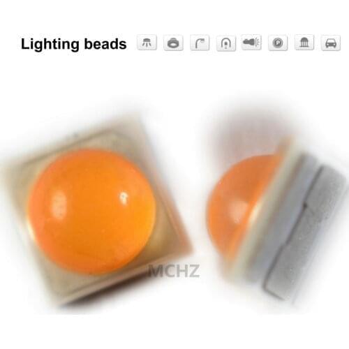 40PCS 3535 3W SMD LED Diode 3V-3.6V1000ma AMBER 1800k Infra-red Deep red 610nm 615nm Red blue green yellow