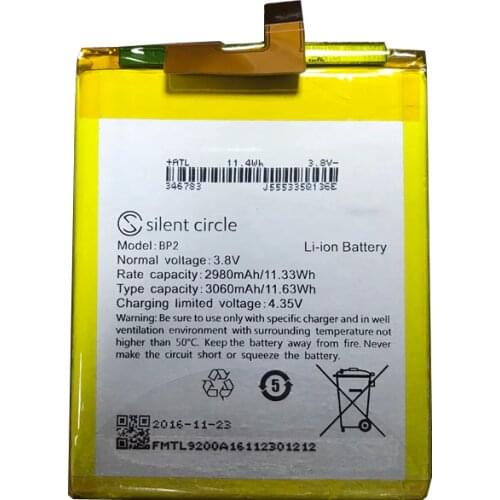 2980mah BP2 battery for Silent Circle bp2 Blackphone 2 batteries