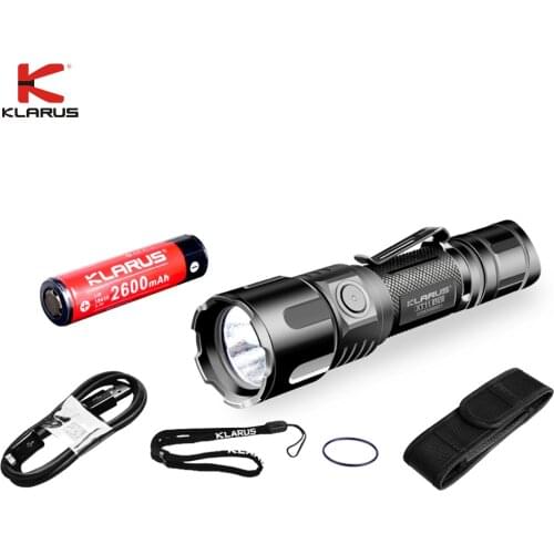 Klarus XT11UV USB Rechargeable Flashlight White light UV light CREE XP-L V3 3* 365nm UV max 900LM with battery charging cable