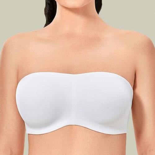 Plus Size Women Strapless Bra Multiway Seamless Non Padded Underwire Female Solid Lingerie 34 36 38 40 42 44 46 B C D DD E F G H