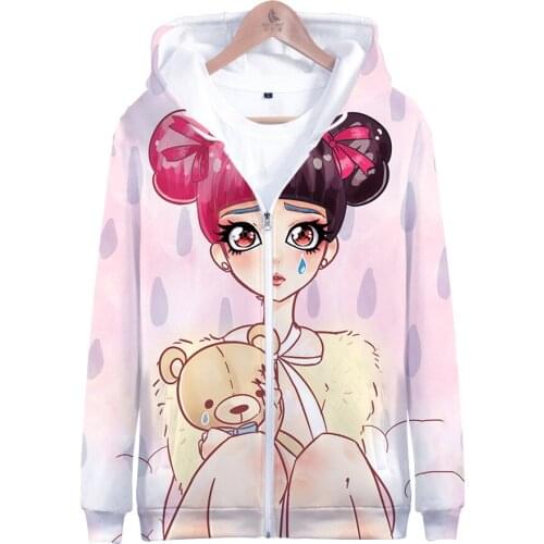 Cry Baby Melanie Martinez Women Hoodie Hot Fashion Hoodies Sweatshirt Casual Ladies Zipper Sweatshirts Fleece Warm Jacket Coat