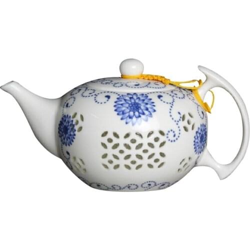 Jingdezhen Porcelain Teapot Ceramics Kung Fu Large Capacity Blue and White Teapots 450ML