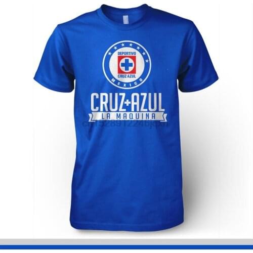 Cruz Azul La Maquina T Shirt Camiseta Playera Mexico Soccer Futbol Fmf Liga Mx Short Sleeve Fashion Summer Printing Casual