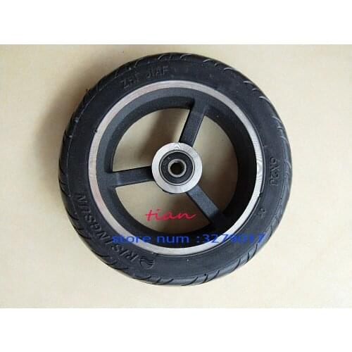 Free shipping 6 inch 6X2 Wheels set Solid Tire with hub Fit for Electric Scooter Wheel Chair Truck Use 6" Tire Tyre Pneumatic