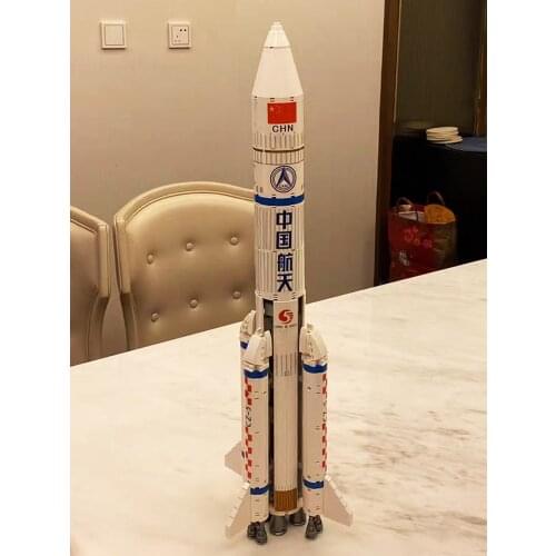 SEMBO High-Tech Series Aerospace Rocket Building Blocks Space Launcher Vehicle Model Astronaut Figures Bricks Toys Gift for Kids