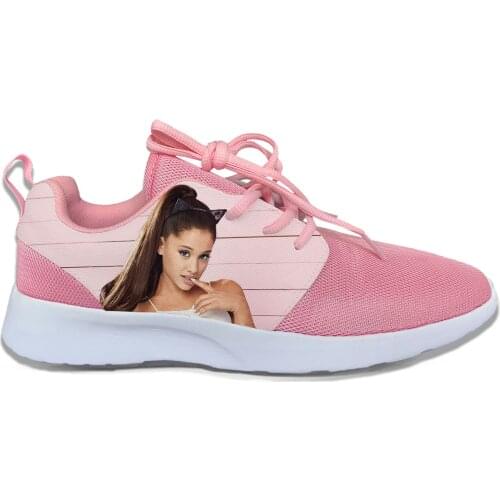 Ariana Grande Pop Singer Hot Cute Lovely Sport Running Shoes Popular Fashion Lightweight Sneakers 3D Print For Women