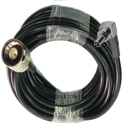 LMR195 RF Coaxial Cable CRC9 Male Right Angle to N male Extension Jumper Cable 1m 3M 5M 10/15/20/30m