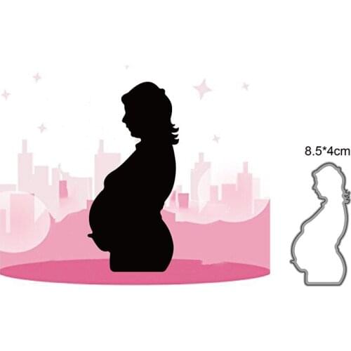Mother Pregnant Woman Metal Cutting Dies Cut Die Mold Decoration Scrapbook die Paper Craft Knife Mould Blade Punch Stencils Dies