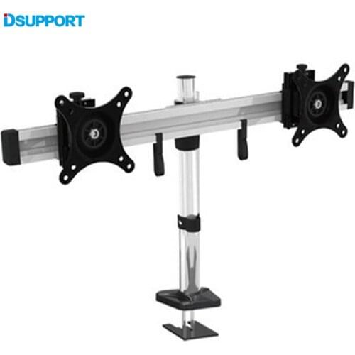 MP220G Top Selling 15"- 24" Full Motion Rotating Dual Screen LED LCD Monitor Holder Grommet Desktop Mounting Arm Bracket