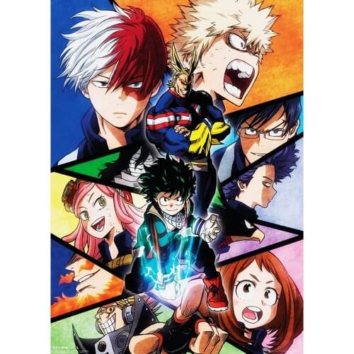 5D DIY Diamond Painting Animation My Hero Academia Cross Stitch Kit Embroidery Craft Rhinestones Mosaic Art Wall Sticker Decor