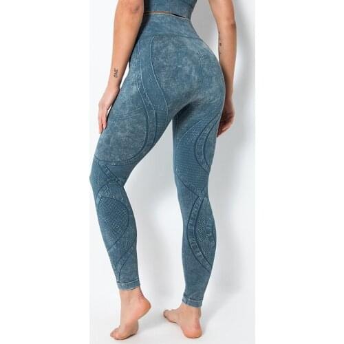 2021 New Wash Seamless Yoga Pants Womens Waist Show Thin High-bounce Sports Tights High Waist Buttocks Running Nine-point Pants