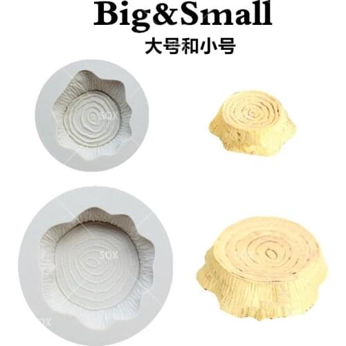 Tree Stump Fondant Cake Baking Molds,Moule Silicone,Cake Decorating Tools Pastry Tools Kitchen Accessories SQ16224