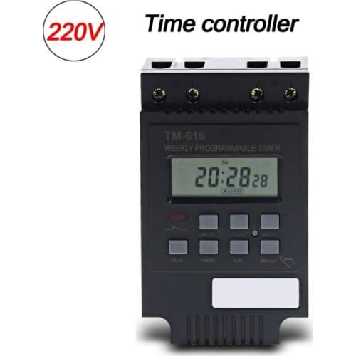SINOTIMER 30AMP Weekly Programmable Digital TIME SWITCH Relay Control Timer 220V Din Rail Mount Oven Timer Switch Kitchen Tools