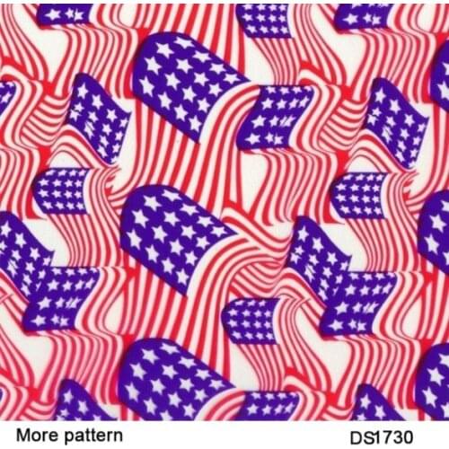 PS027 Printing Materials 50 square Width 1m Flag pattern hydrographics film