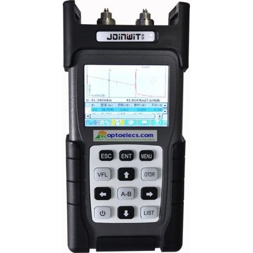 Free Shipping Handheld OTDR JW3302 SM OTDR 1310/1550nm 30/28dB Integrated VFL 5MW Touch Screen Optical Time Domain Reflectometer