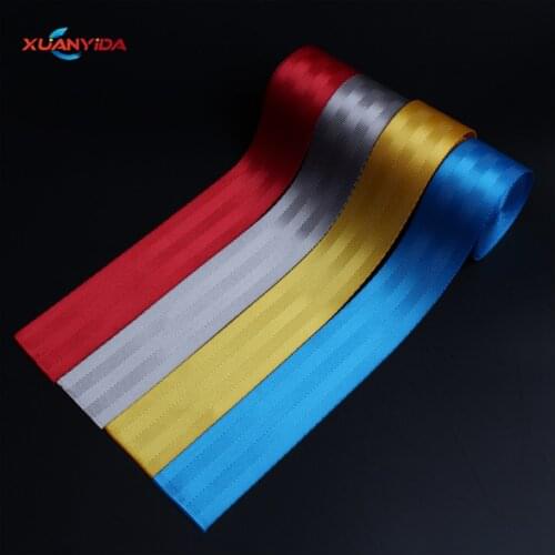 High Quality 3.6M car Red seat belt webbing car modified webbing Fabric Harness Red safety belt seat belt red car accessories