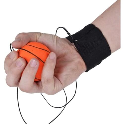 Rebound Ball With Wrist Wtrap Basketball Bouncy Balle Rebondissante Antistress Adults Kids Children Toys Jeux De Sport