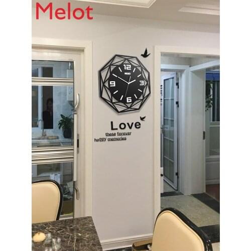 Nordic Clock Wall Clock Living Room Modern Minimalist Clock Wall Creative Fashion Watch Home Decorative Clock wall clock