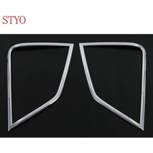 STYO Car ABS Chrome Front Fog Light Lamp Cover Trim For Mitsubishi Eclipse Cross 2018