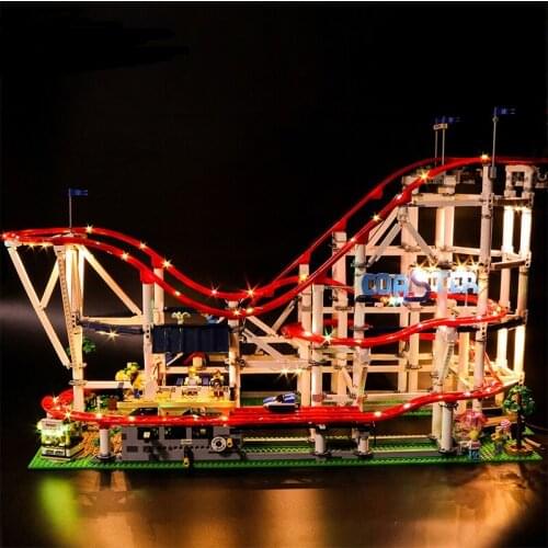 Light Set For Creator Expert Roller Coaster LED Lighting Kit 10261 Building (NOT include LED Lego Set)