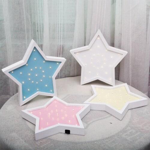 Led Creative Night Light Love Room Decoration Five-Pointed Star Night Light Romantic Light Kawaii Room Bedroom Decoration