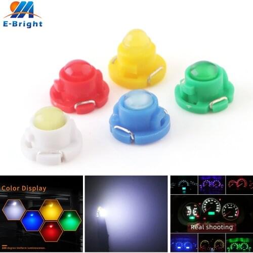 10pcs 12V T4.7 COB LED Bulbs Map Warning Indicator Interior Dashboard Lights For Car Vehicle Instrument Lamps White Red Amber
