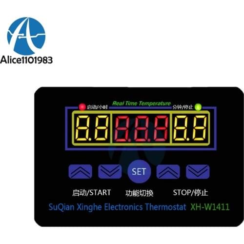 High Frequency W1411 AC 220V Digital LCD Temperaturregler Thermostat Schalter Control Controller Switch Sensor Degrees Celsius