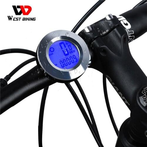 WEST BIKING Bicycle Computer Wireless IP65 Waterproof Auto Awake Speedometer Backlight Odometer Cycling Stopwatch Bike Computer