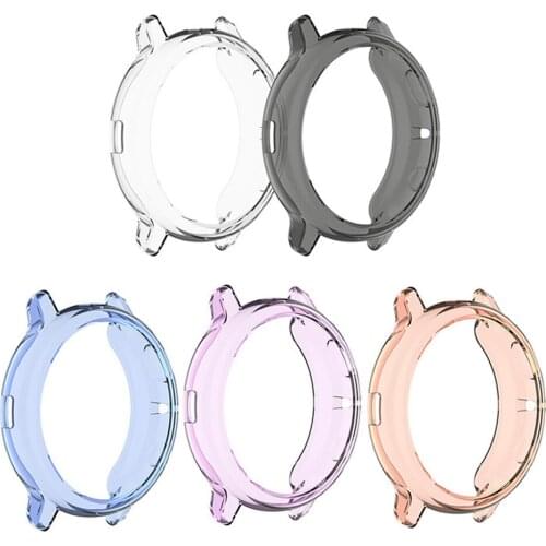 5PCS Protective Case Anti-Scratch Smartwatch Cover for Samsung Galaxy Watch Active 2 R830 40mm/R820 44mm Smartwatch Dial Shell