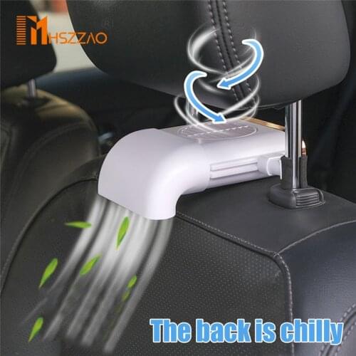 1 Pcs Car Fan Car Seat Back Fan 3-Speed Silent Gale Cooling Mini USB Car Seat Fan For Cars 5V Multi-function Accessories