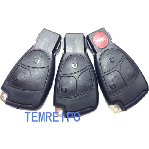 10pcs/lot Key shell For mercedes Benz Smart Key Remote Case Shell for E C R CL GL SL CLK SLK No Chips Inside