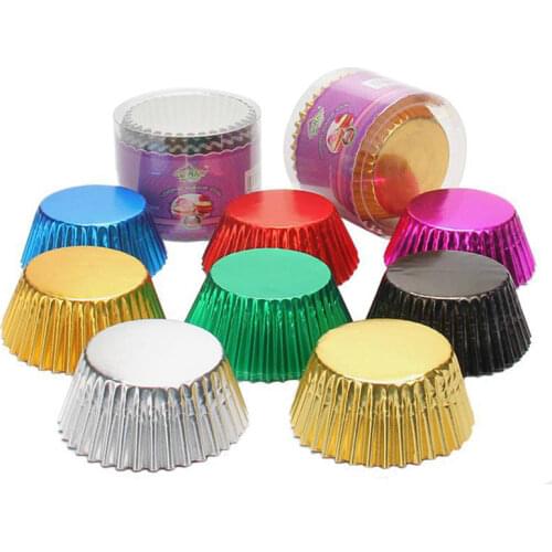 100pc Cupcake Liner Baking Cup Mini Rainbow Cupcake Paper Muffin Cases Cake Box Egg Tarts Tray Kitchen Accessories Tools