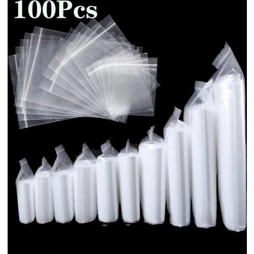 100PCS/Lot Diamond Painting Accessories Transparent Plastic Self Sealing Bag Storage For Drills Clay Seasoning Embroidery Tools