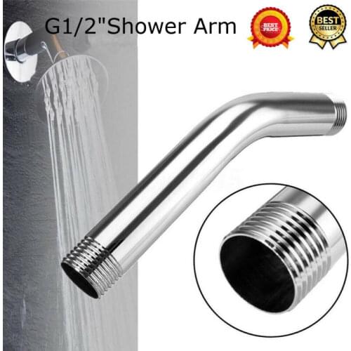 12 Long Shower Head New Arrival Stainless Steel Water Extension Pipe Long Shower Head Arm Mounts Wall